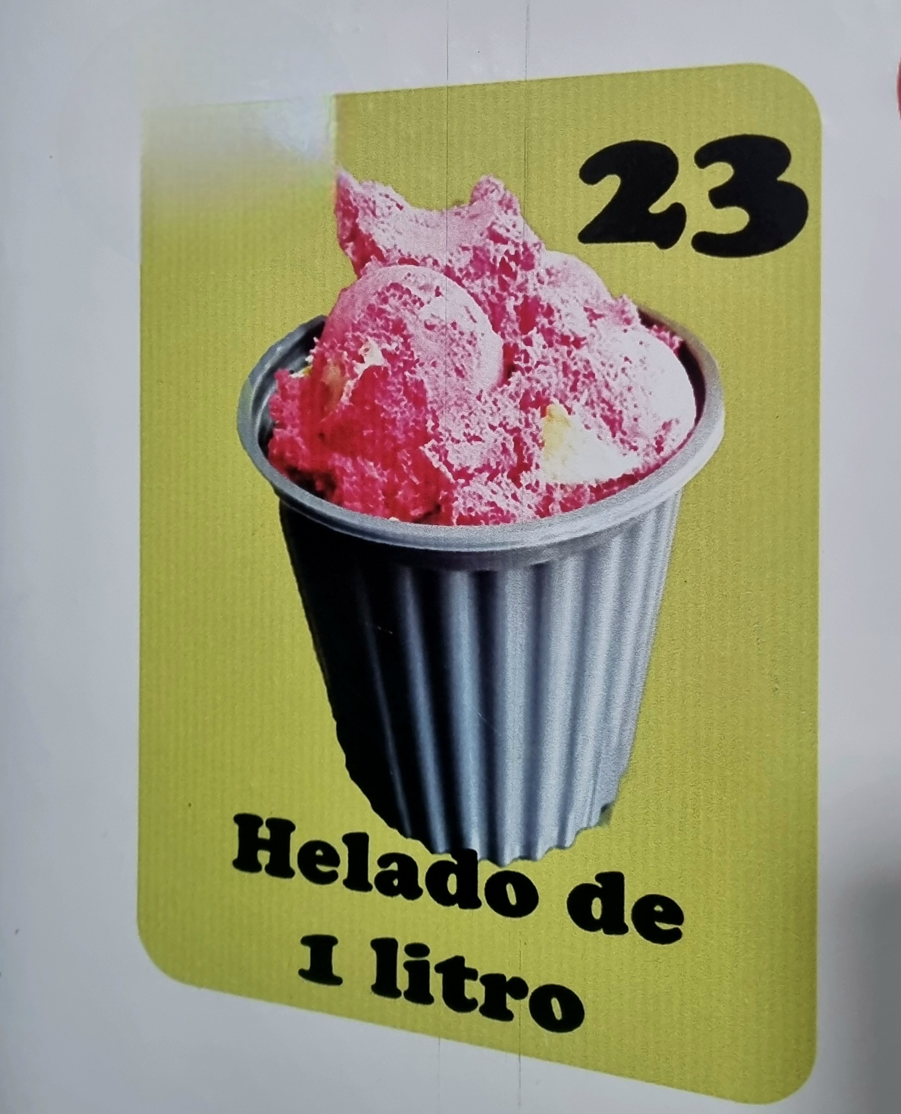 Helado de mora de 1 litro